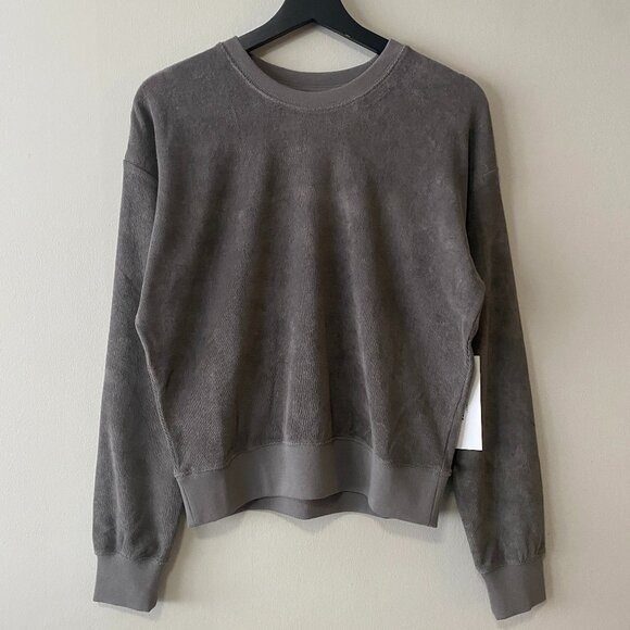 NWT Paper Label 100% Cotton Sasha Sweatshirt Charcoal Grey - Picture 1 of 13